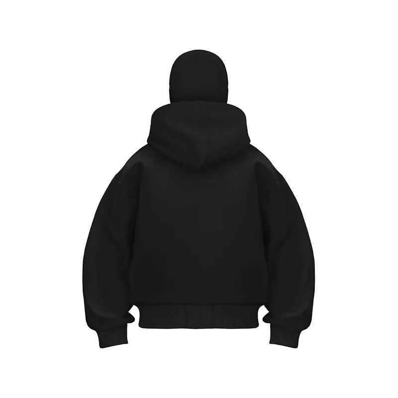 2025 Autumn and Winter New Men'S and Women'S Casual Sportswear with Hooded Mask Design, Sporty and Fashionable plus Size Hoodie