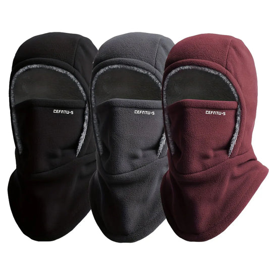 Stay Cozy This Winter: Unisex One-Piece Hat Scarf Face Mask with Ear Protection for Cycling and Skiing