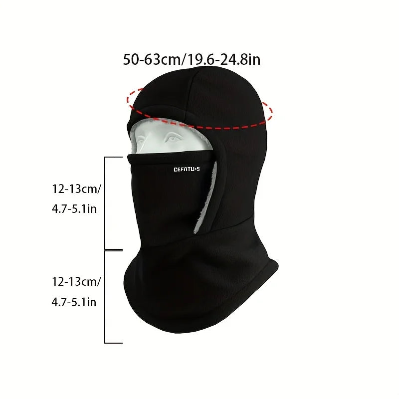 Stay Cozy This Winter: Unisex One-Piece Hat Scarf Face Mask with Ear Protection for Cycling and Skiing