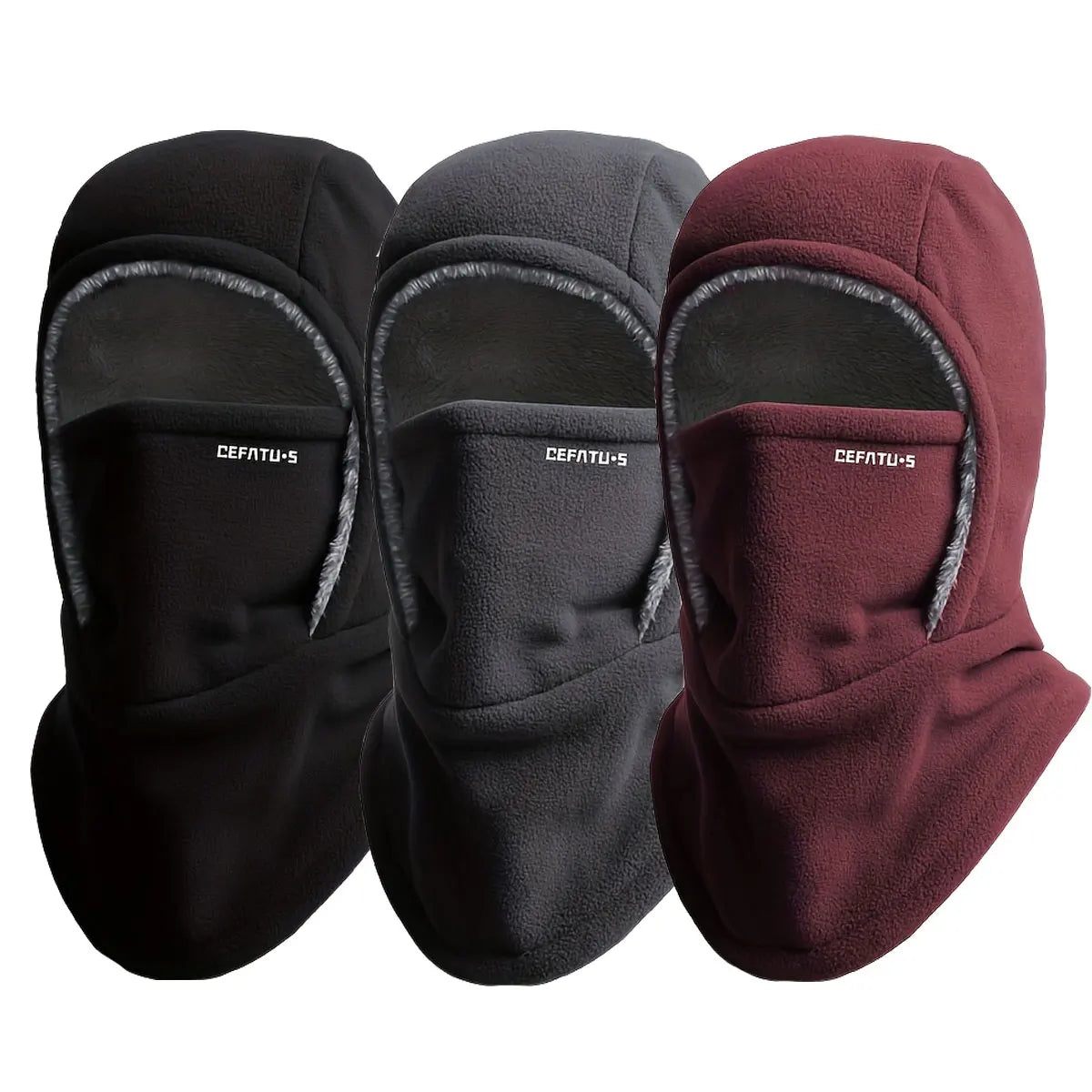 Stay Cozy This Winter: Unisex One-Piece Hat Scarf Face Mask with Ear Protection for Cycling and Skiing