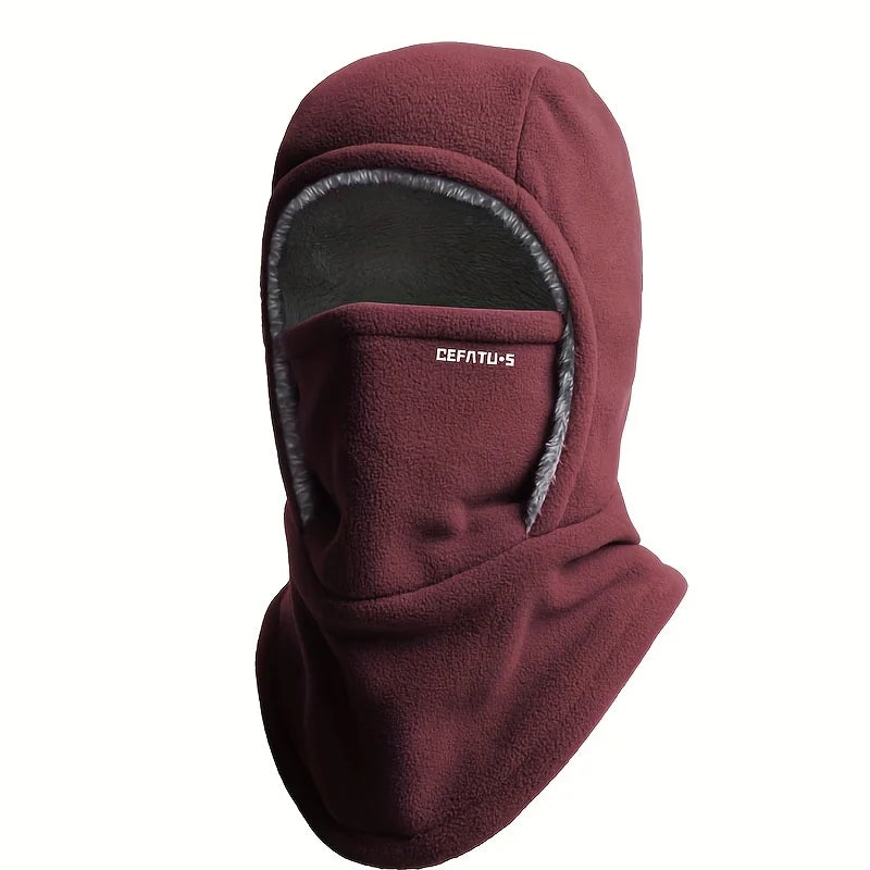 Stay Cozy This Winter: Unisex One-Piece Hat Scarf Face Mask with Ear Protection for Cycling and Skiing