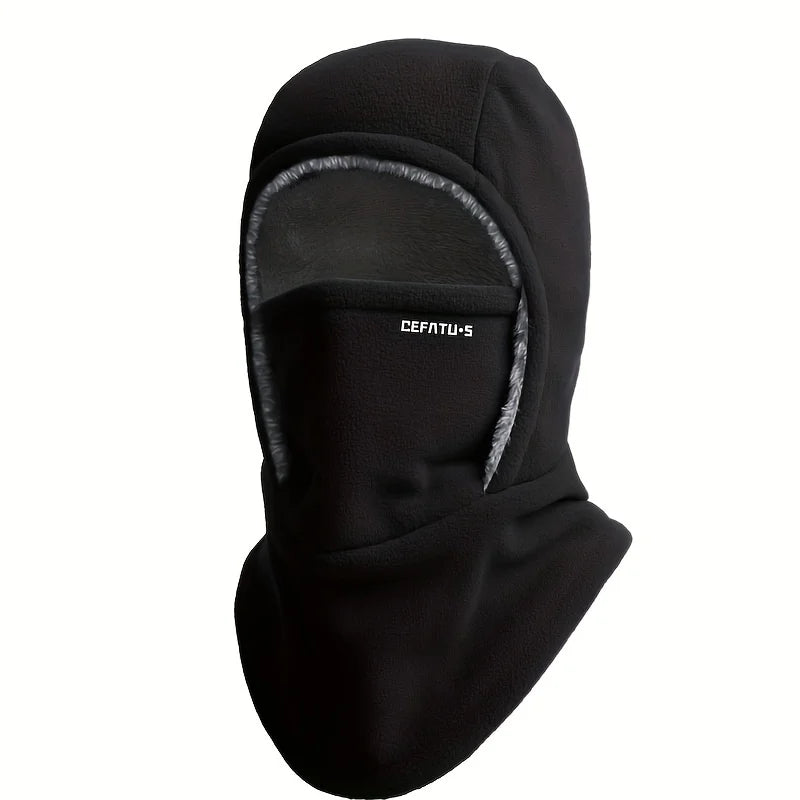 Stay Cozy This Winter: Unisex One-Piece Hat Scarf Face Mask with Ear Protection for Cycling and Skiing