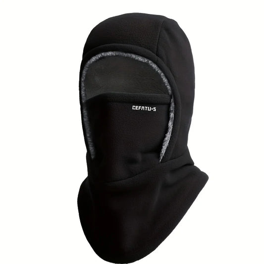 Stay Cozy This Winter: Unisex One-Piece Hat Scarf Face Mask with Ear Protection for Cycling and Skiing